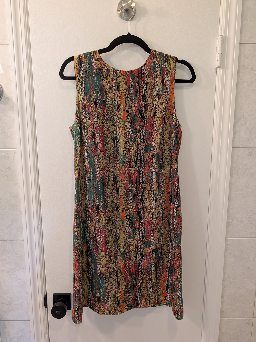 Missoni 100% Silk Shift Dress | Multicolor Abstract Print | IT/EU 42